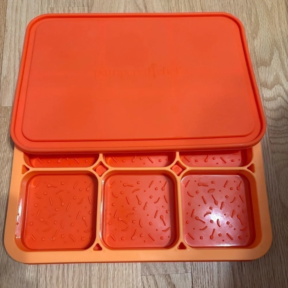 Pampered Chef 3 pc Silicone Ice Cream Sandwich maker molds DIY treats